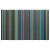 Rétro tissu de rayure de vert de brun bleu d'aqua (Fat Quarter)