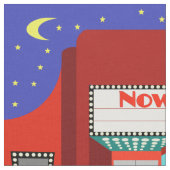 Rétro tissu de salle de cinéma (Fermer)