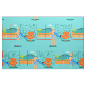 Rétro tissu de type de surfer (Fat Quarter)