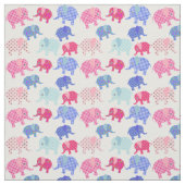 Rétro tissu d'impression d'éléphant de patchwork (Échantillon)