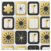 Rétro tissu fascinant d'or (Fermer)