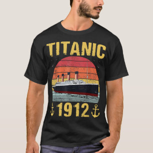 Retro Titanic 1912 Cruise Vessel Ship T-shirt