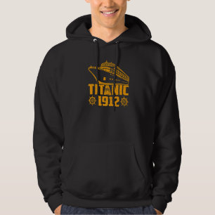 Retro Titanic 1912 Cruisevaartuig Antiek Schip Hoodie