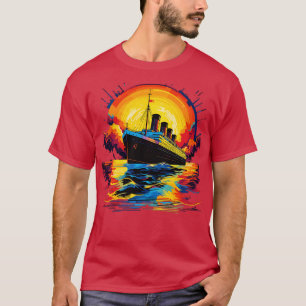 Retro Titanic Mannen Vrouwen Kinder  Titanic T-shirt