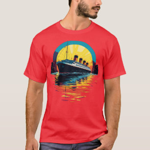 Retro Titanic Mannen Vrouwen Kinder Vintage Titani T-shirt