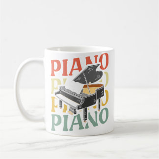 Retro Toetsenbord Pianist Instrument Muzikant Vint Koffiemok