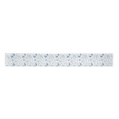 Retro Toile Patroon Cat Catnip Wit Blauw Lint (Voorkant)