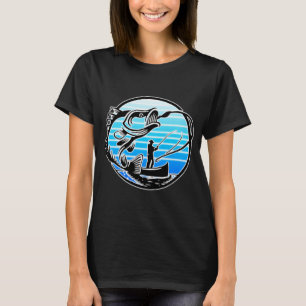 Retro tonijn vissen t-shirt