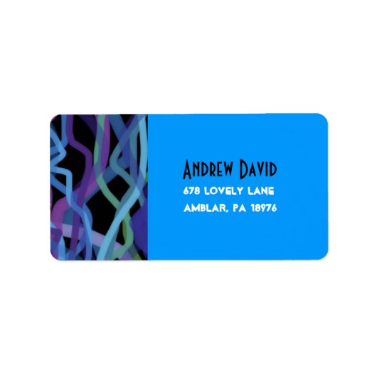 Retro Torah Bar Bat Mitzvah Retouradres Sticker (Voorkant)