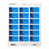 Retro Torah Bar Bat Mitzvah Retouradres Sticker (Full Sheet)