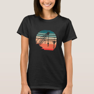Retro Torenkraan Operator constructie SI T-shirt