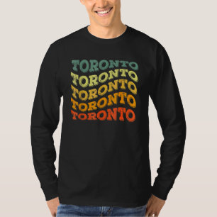 Retro Toronto Canada reiziger T-shirt