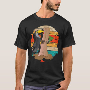 Retro Toucan Exotische Vogel Dier Tropische Toucan T-shirt