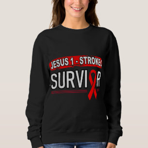Retro Tougher dan A Stroke Stroke Survivor Jesus Trui