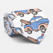 Retro Tow Truck Stropdas (Opgerold)