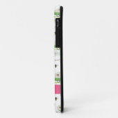 Retro Trailer en Flamingos Patroon Case-Mate iPhone Case (Achterkant/links)