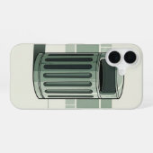 Retro Trash Can Simple iPhone 16 Hoesje (Achterkant horizontaal)