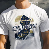 Retro Travel Iconische New Jersey Graphic T-shirt