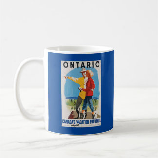 Retro Travel Ontario Poster Koffiemok
