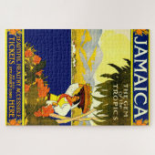 Retro Travel Poster Jamaïque. Jigsaw Puzzle (Horizontal)