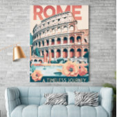 Retro Travel Poster – Rome, Italië
