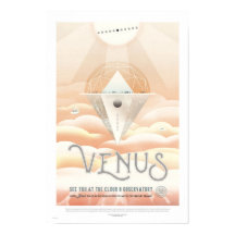 Retro Travel Poster - Venus