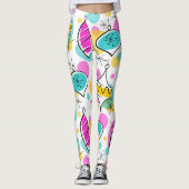 Retro Tree Baubles leggings (Voorkant)