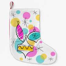 Retro Tree Baubles met rode rug