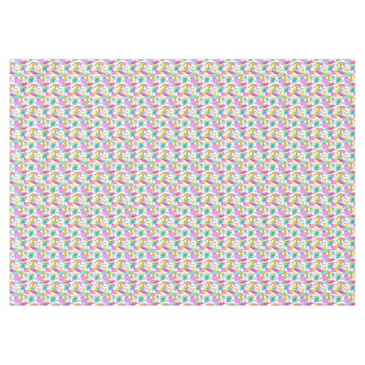 Retro Tree Baubles Multi 360 tablecloth Tafelkleed (Voorkant (Horizontaal))