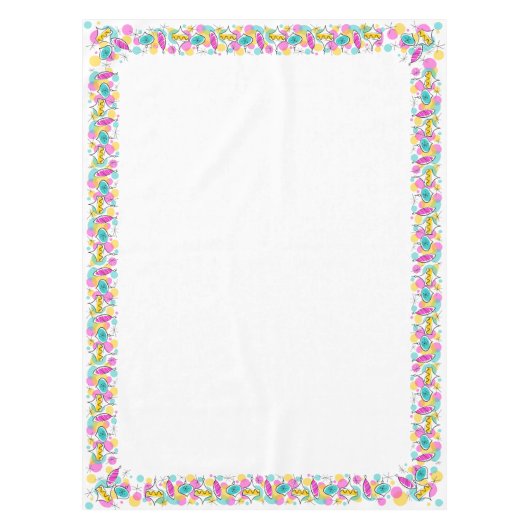 Retro Tree Baubles tablecloth 50x72 Tafelkleed (Voorkant)