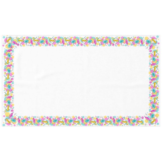 Retro Tree Baubles tablecloth 60x104 Tafelkleed (Voorkant (Horizontaal))