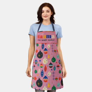 Retro Tree Speelgoed Ornamenten Mama Kerstkeuken Schort