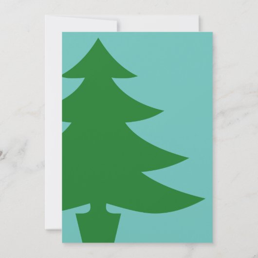 Retro Tree Trimming Holiday Party Uitnodiging (Achterkant)