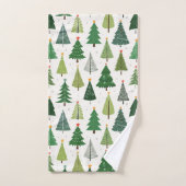 Retro Trees Bad Handdoek (Handdoek)