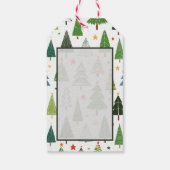 Retro Trees Cadeaulabel (Achterkant)