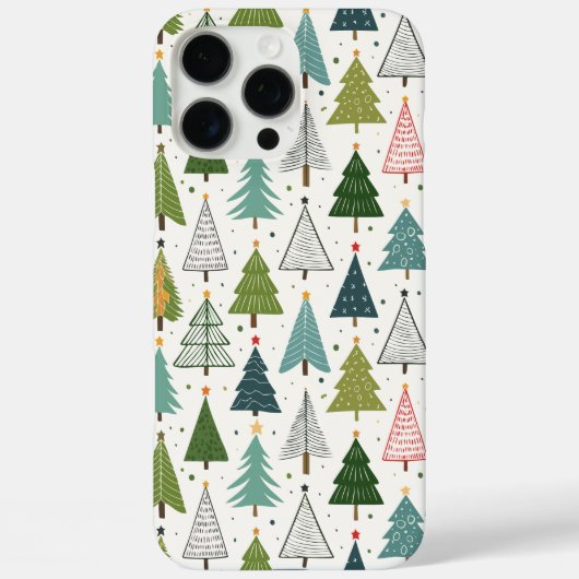 Retro Trees Case-Mate iPhone Case (Achterkant)