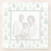 Retro Trees Glazen Onderzetter (Achterkant)