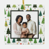 Retro Trees Keramisch Ornament (Voorkant)