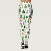 Retro Trees Leggings (Achterkant)
