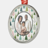 Retro Trees Metalen Ornament (Links)