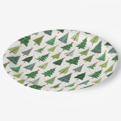 Retro Trees Papieren Bordje (Gekanteld)