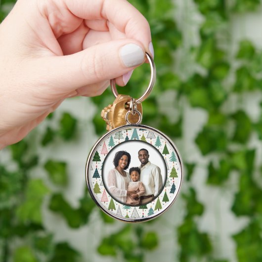 Retro Trees Sleutelhanger (Hand)