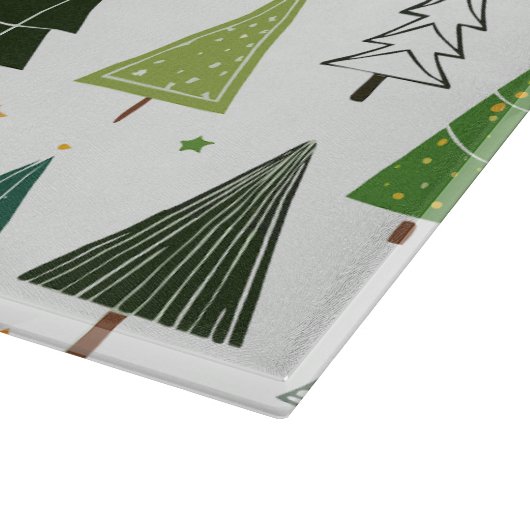 Retro Trees Snijplank (Hoek)