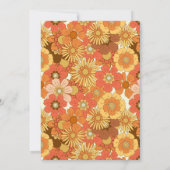 Retro trendy bruiloft uitnodiging (Achterkant)