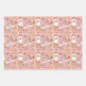 Retro Trendy Leuke Halloween Elements Ghost Pumpki Inpakpapier Vel (Voorkant 2)