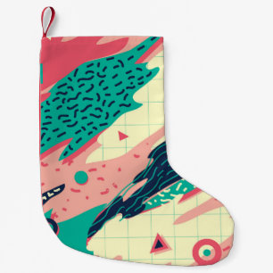 Retro Trendy Memphis Geometrisch Behang Kleine Kerstsok