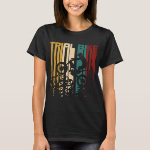 Retro Trial Fiets Motorfiets T-shirt