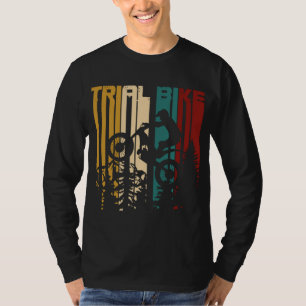 Retro Trial Fiets Motorfiets T-shirt
