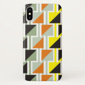 Retro triange patroon en vierkanten Case-Mate iPhone case (Achterkant)