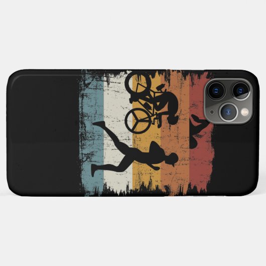 Retro  Triathlon Case-Mate iPhone Case (Achterkant (horizontaal))